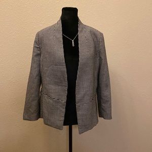 Checkered, black and white suit jacket